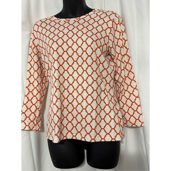 EXCELLENT CONDITION J. McLaughlin size small Catalina Cloth Top Crew neck Long s - Picture 1 of 7